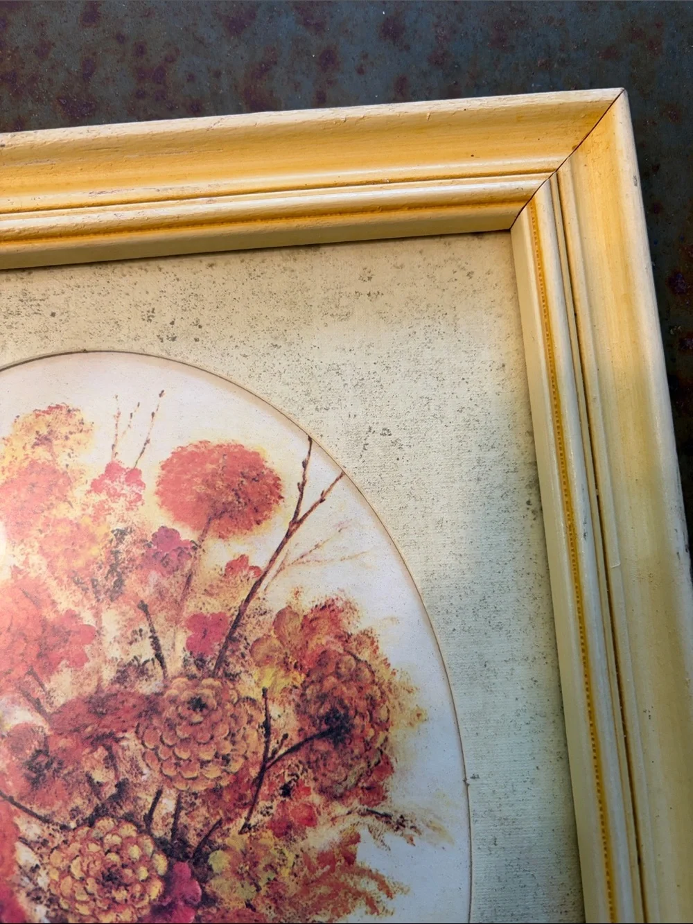 Vintage 1970s Robert Laessig Framed Autumn Floral Prints-Set of 2-VTG Condition